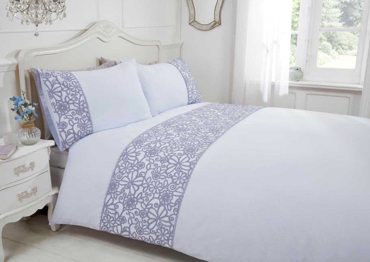Parure De Lit Une Place Rose Fille – Motif Papillons, Polycoton (occasion)